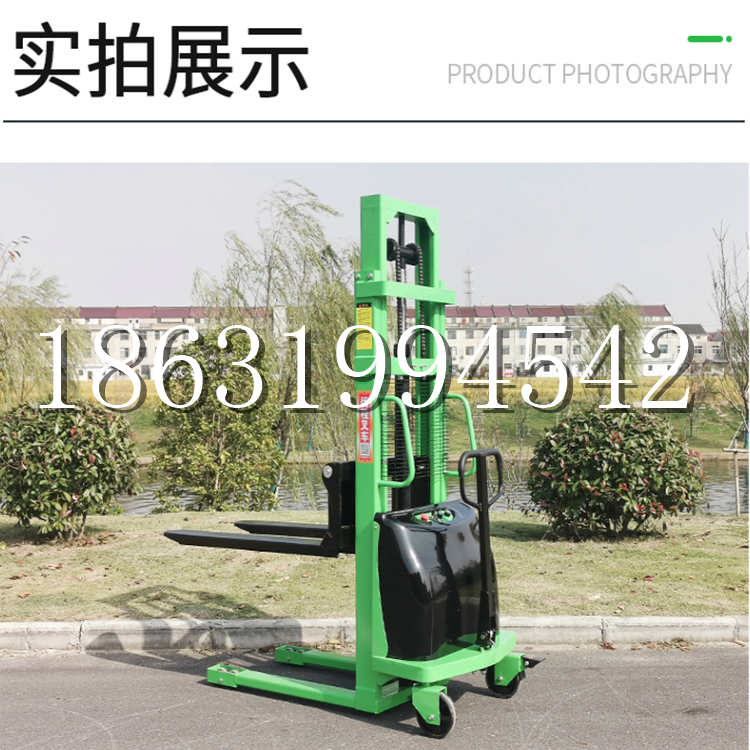 西宁市电动叉车堆高车液压铲车电瓶1吨2吨站驾步行式小型全自动叉车